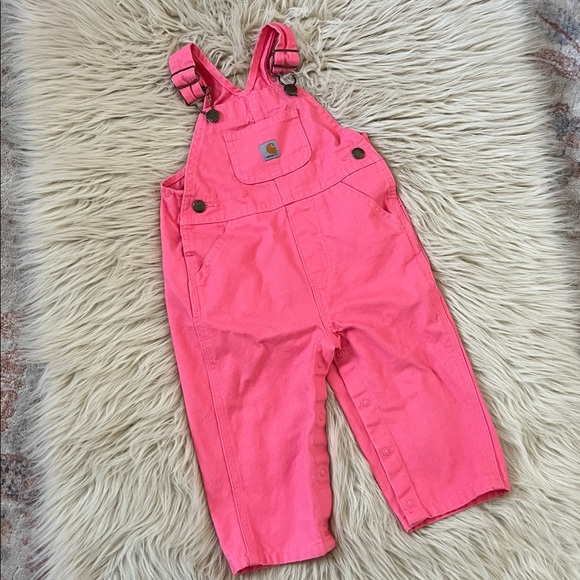Carhartt • Pink Bib Overalls - Picture 1 of 4
